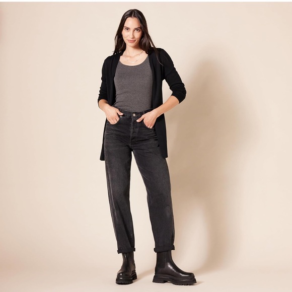 Amazon Essentials Lightweight Open Front Cardigan Black - Picture 2 of 12